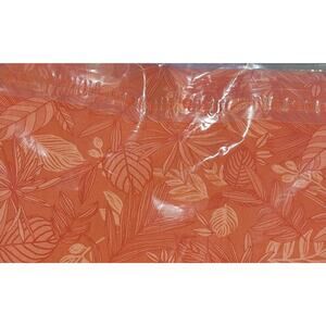 Boundless 2 Yard Rainforest Spiced Coral Print Cotton Quilting Fabric NIP